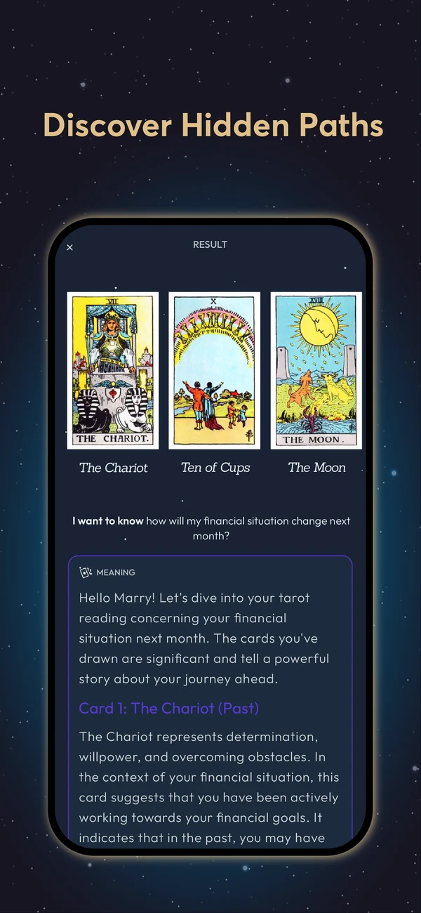 Three-card tarot pull